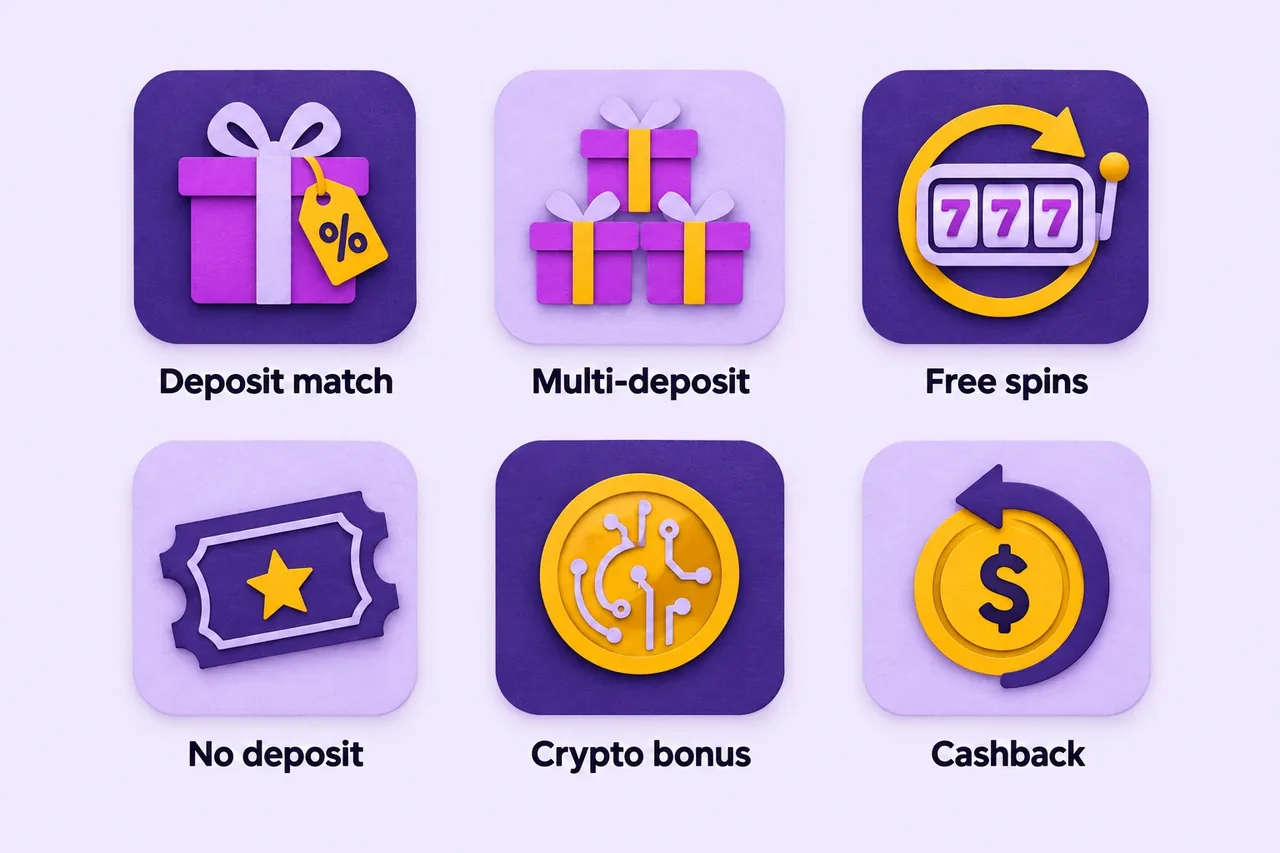 Six pokies sign up bonus formats as sorted by AFLPokies.com